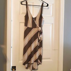 Express Midi Faux Wrap Dress